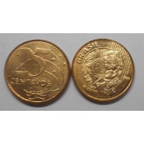 BRAZIL 25 Centavos 2004...