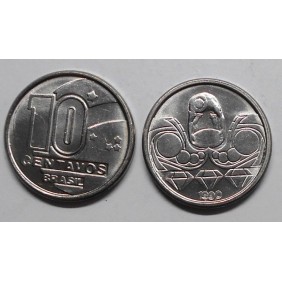 BRAZIL 10 Centavos 1990