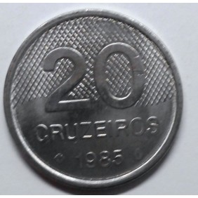 BRAZIL 20 Cruzeiros 1985