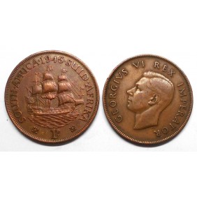 SOUTH AFRICA 1 Penny 1945