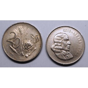 SOUTH AFRICA 20 Cents 1966...