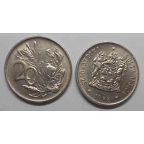 SOUTH AFRICA 20 Cents 1978