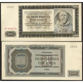 BOHEMIA & MORAVIA 1000...