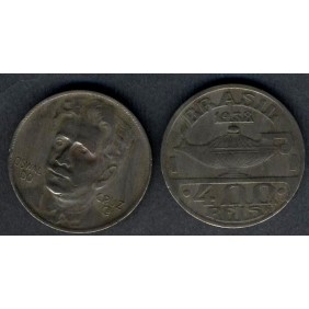 BRAZIL 400 Reis 1938 O.Cruz