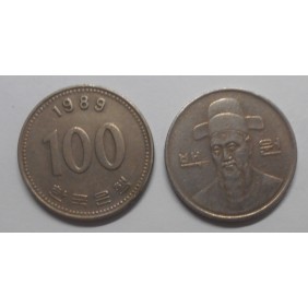 SOUTH KOREA 100 Won 1989