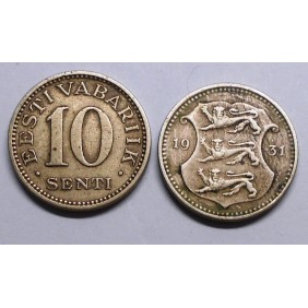 ESTONIA 10 SENTI 1931