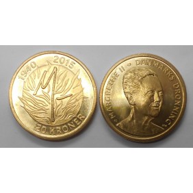 DENMARK 20 Kroner 2015 75Th...