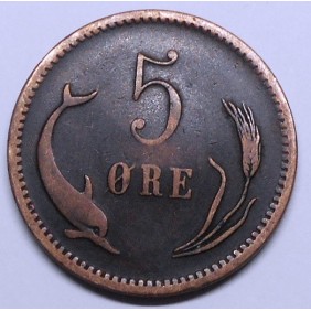DENMARK 5 Ore 1874