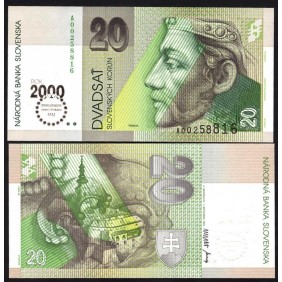 SLOVAKIA 20 Korun 1993...
