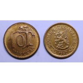 FINLAND 10 Markkaa 1962