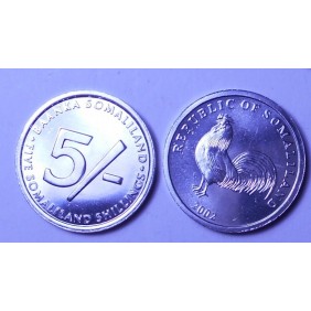 SOMALILAND 5 Shillings 2002...