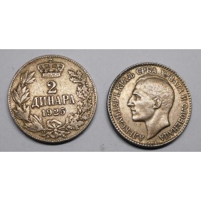 YUGOSLAVIA 2 Dinara 1925 (b)