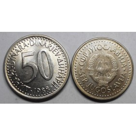 YUGOSLAVIA 50 Dinara 1988 c/n