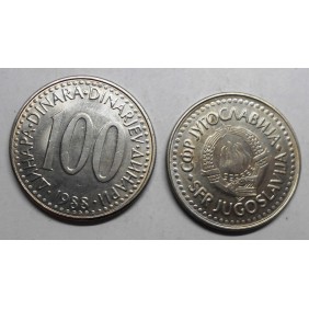 YUGOSLAVIA 100 Dinara 1988...