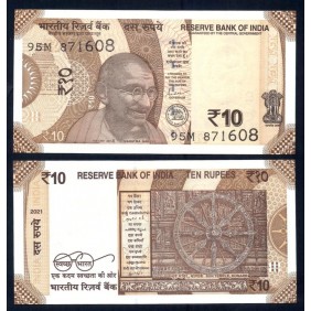 INDIA 10 Rupees 2021 Letter R