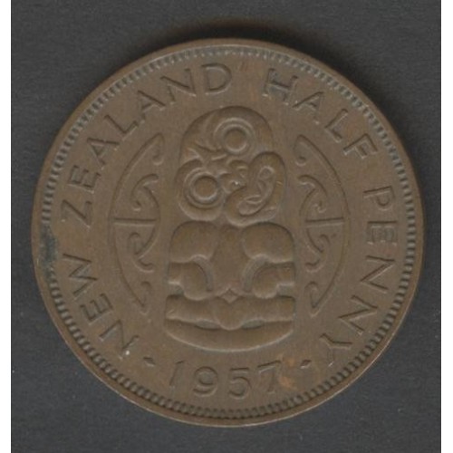 NEW ZEALAND 1/2 Penny 1957...
