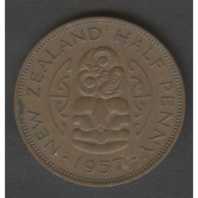 NEW ZEALAND 1/2 Penny 1957...