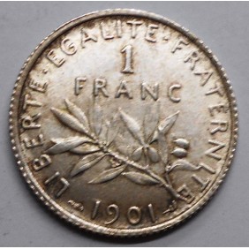 FRANCE 1 Franc 1901 AG