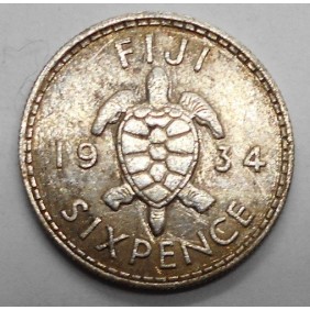 FIJI 6 Pence 1934 AG