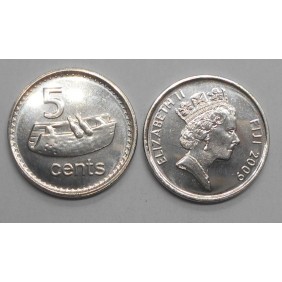 FIJI 5 Cents 2009