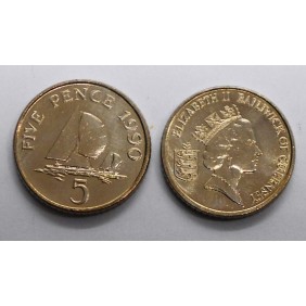 GUERNSEY 5 Pence 1990