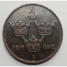 SWEDEN 5 Ore 1913