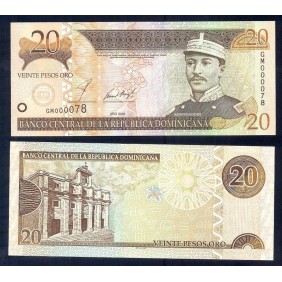DOMINICAN REPUBLIC 20 Pesos...