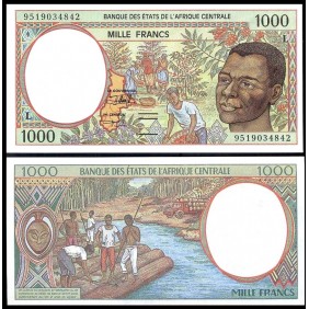 GABON (C A.S.) 1000 Francs...
