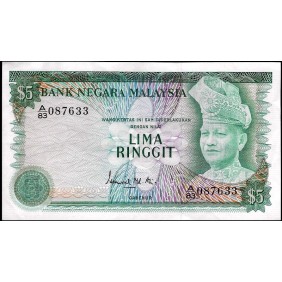 MALAYSIA 5 Ringgit 1976
