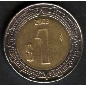 MEXICO 1 Peso 2003 Bimetallic