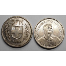 SWITZERLAND 5 Francs 1968