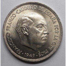 SPAIN 5 Pesetas 1949 (50)...