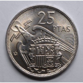 SPAIN 25 Pesetas 1957 (74)