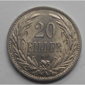 HUNGARY 20 Filler 1914 KM 483