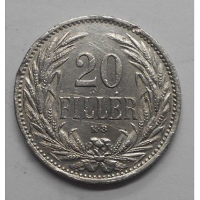 HUNGARY 20 Filler 1914 KM 483