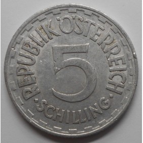 AUSTRIA 5 Schilling 1952