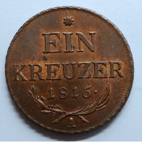 AUSTRIA 1 Kreuzer 1816 A