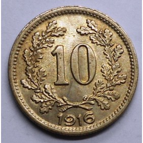 AUSTRIA 10 Heller 1916