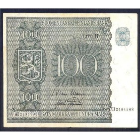 FINLAND 100 Markkaa 1945
