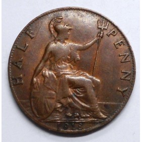 GREAT BRITAIN 1/2 Penny 1918