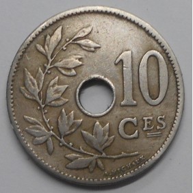 BELGIUM 10 Centimes 1906...