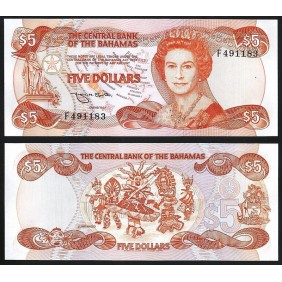 BAHAMAS 5 Dollars 1984