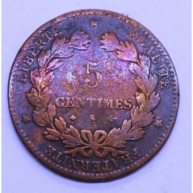 FRANCE 5 Centimes 1875 K rare
