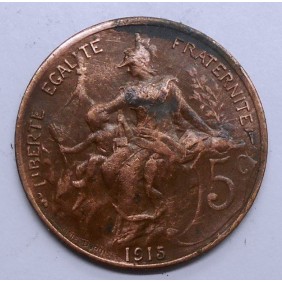 FRANCE 5 Centimes 1915