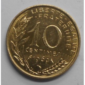 FRANCE 10 Centimes 1969