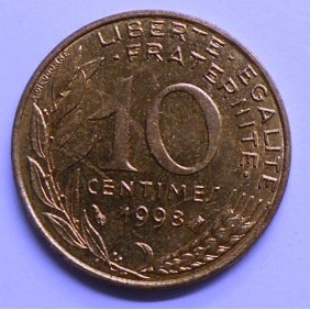 FRANCE 10 Centimes 1998