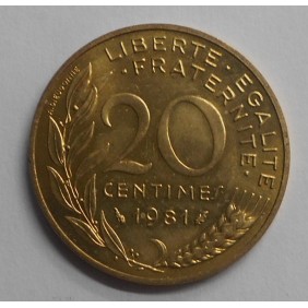 FRANCE 20 Centimes 1981