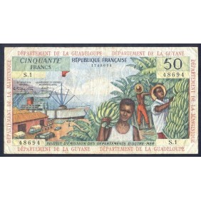 FRENCH ANTILLES 50 Francs 1964
