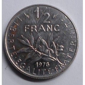 FRANCE 1/2 Franc 1978