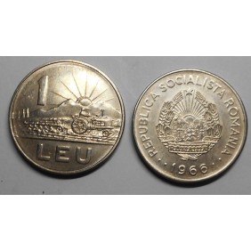 ROMANIA 1 Leu 1966